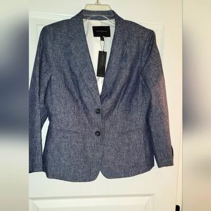 Banana Republic Blue Denim Blazer